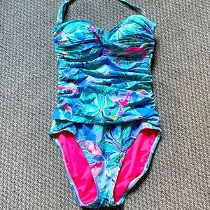 Lilly Pulitzer Flamenco one-piece swimsuit